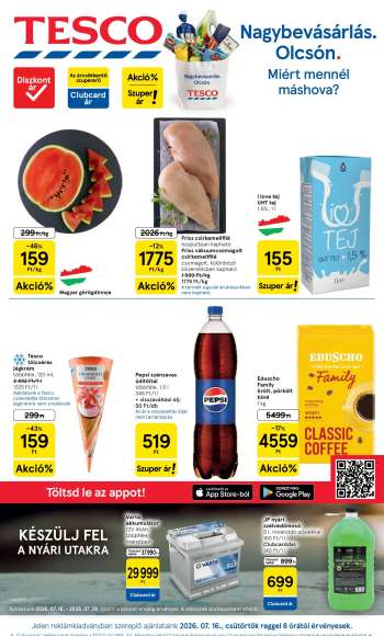 Újság TESCO - 2026.07.16 - 2026.07.22.