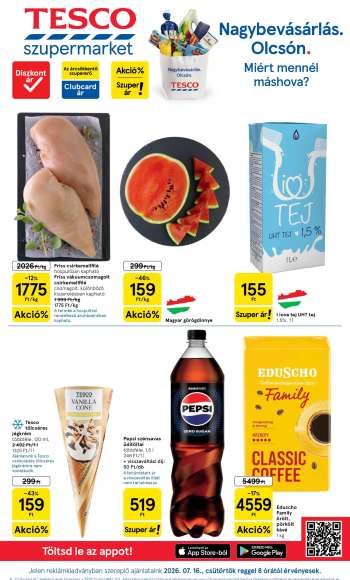 Újság TESCO - 2026.07.16 - 2026.07.22.