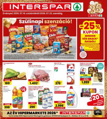 Újság INTERSPAR - 2026.07.16 - 2026.07.22.