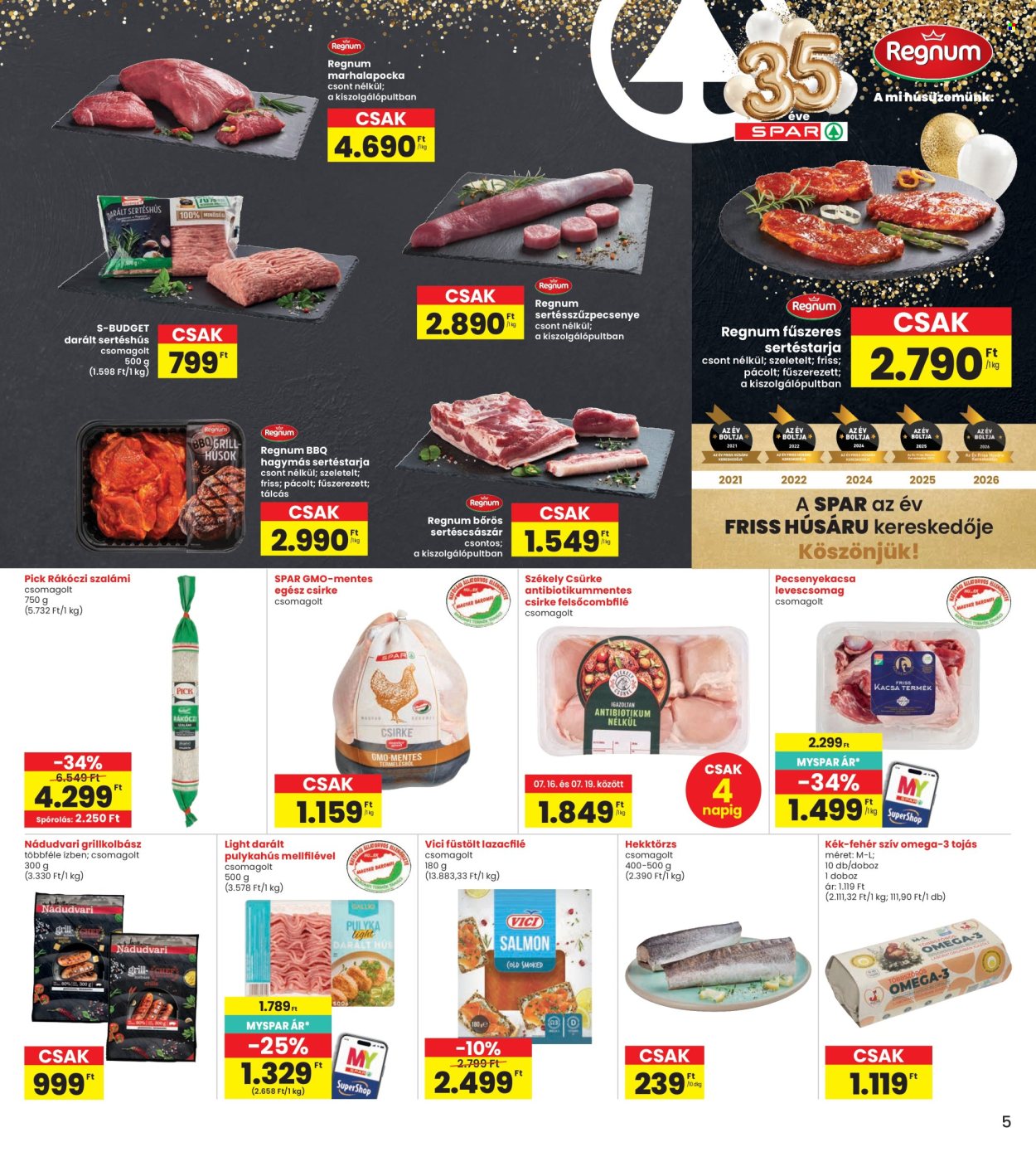 INTERSPAR akciós újságok - 2026.07.16 - 2026.07.22. Oldal 5