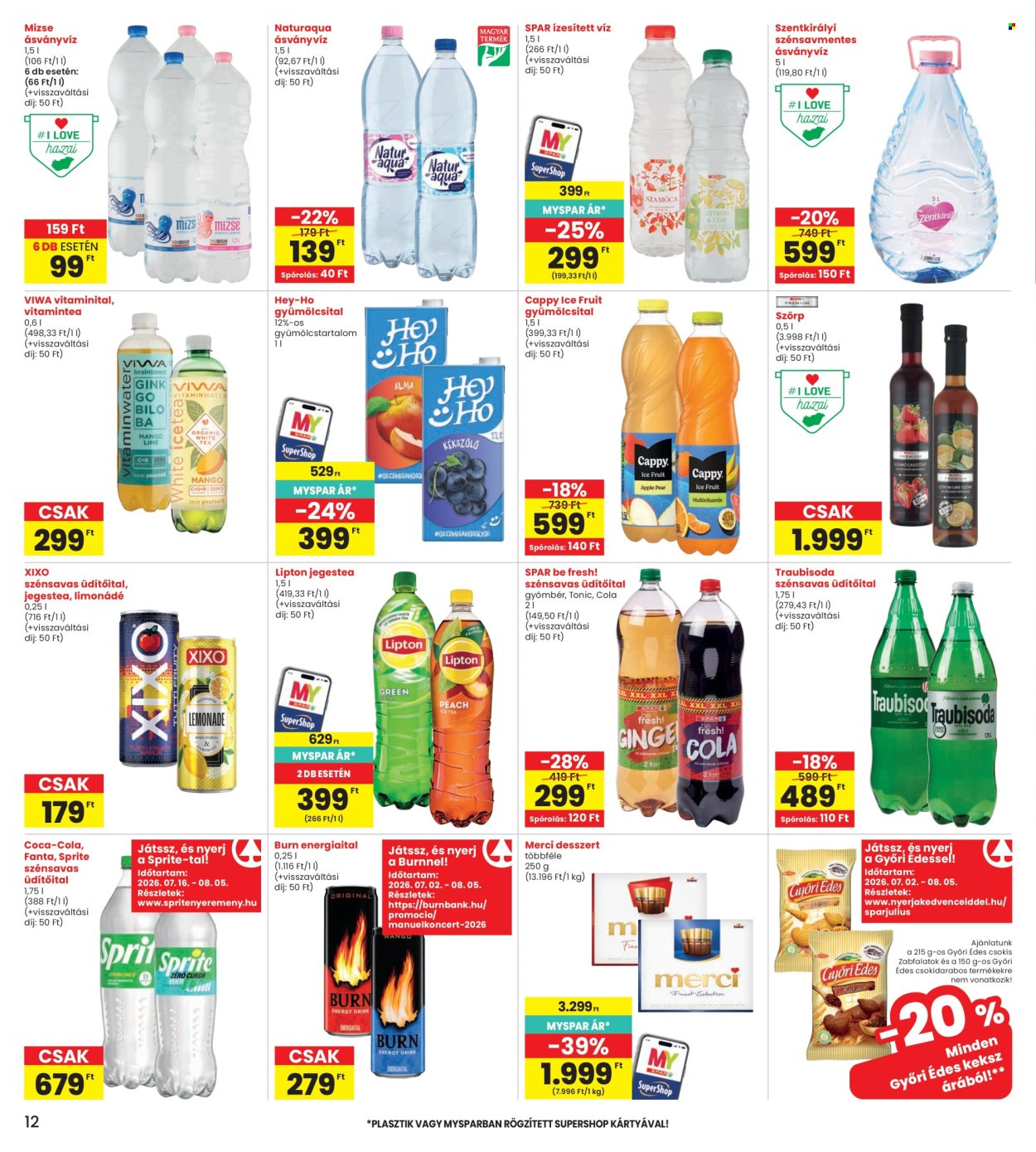 INTERSPAR akciós újságok - 2026.07.16 - 2026.07.22. Oldal 12