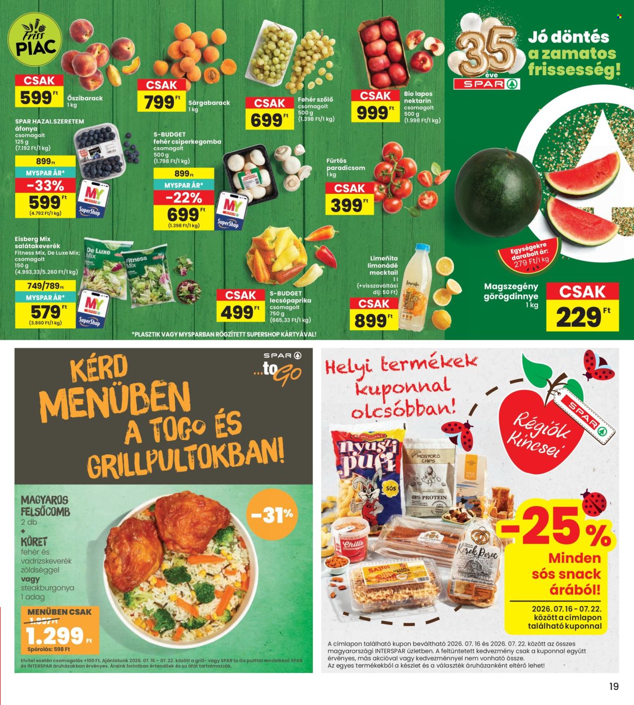 INTERSPAR akciós újságok - 2026.07.16 - 2026.07.22. Oldal 19
