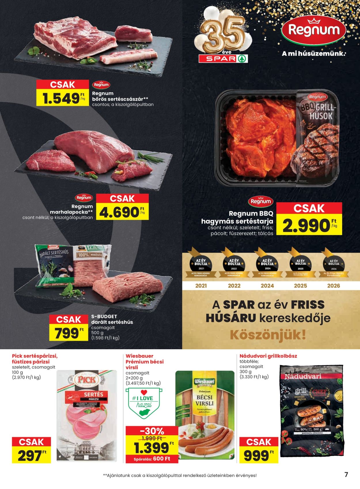 SPAR akciós újságok - 2026.07.16 - 2026.07.22. Oldal 7