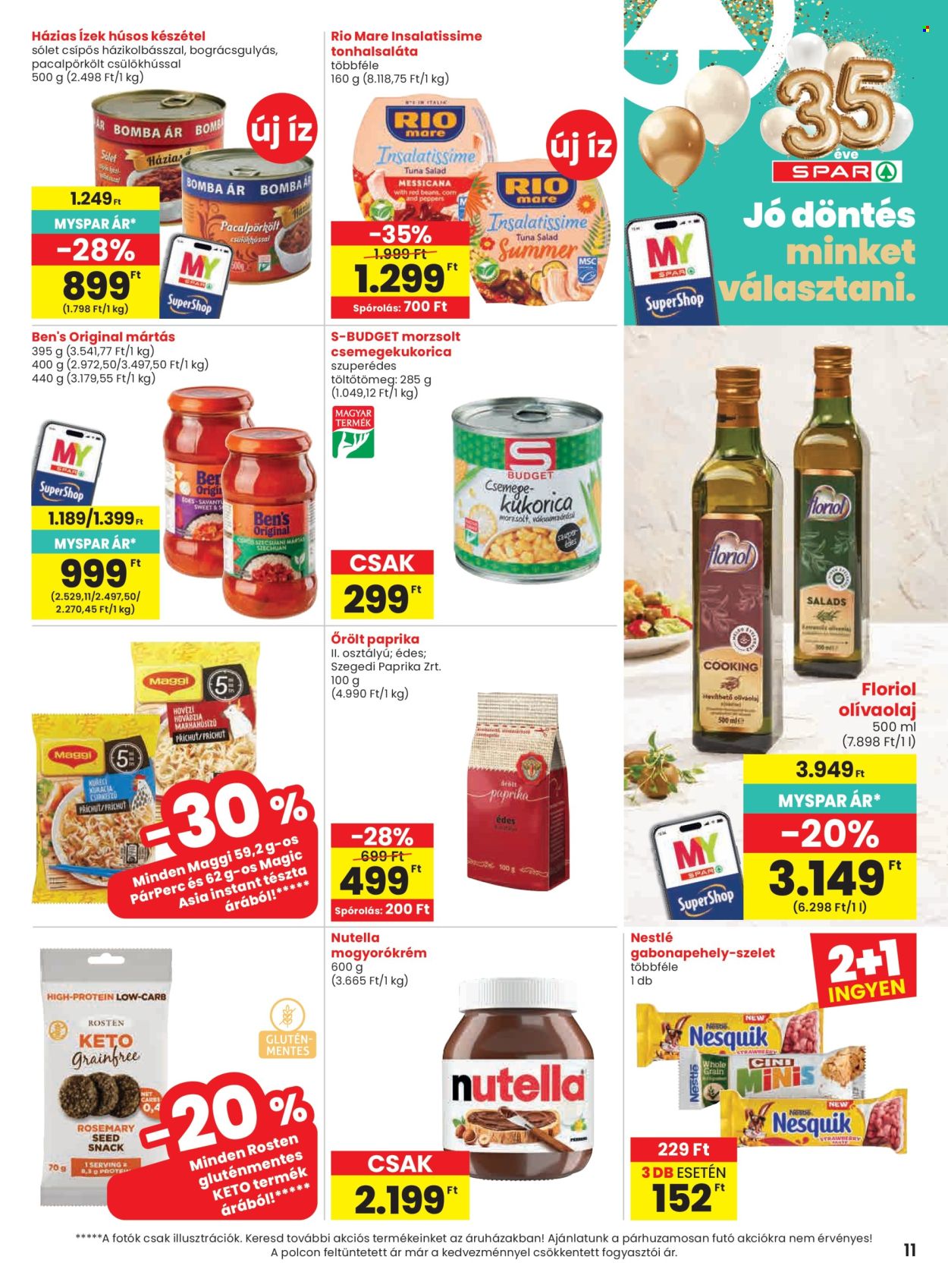 SPAR akciós újságok - 2026.07.16 - 2026.07.22. Oldal 11