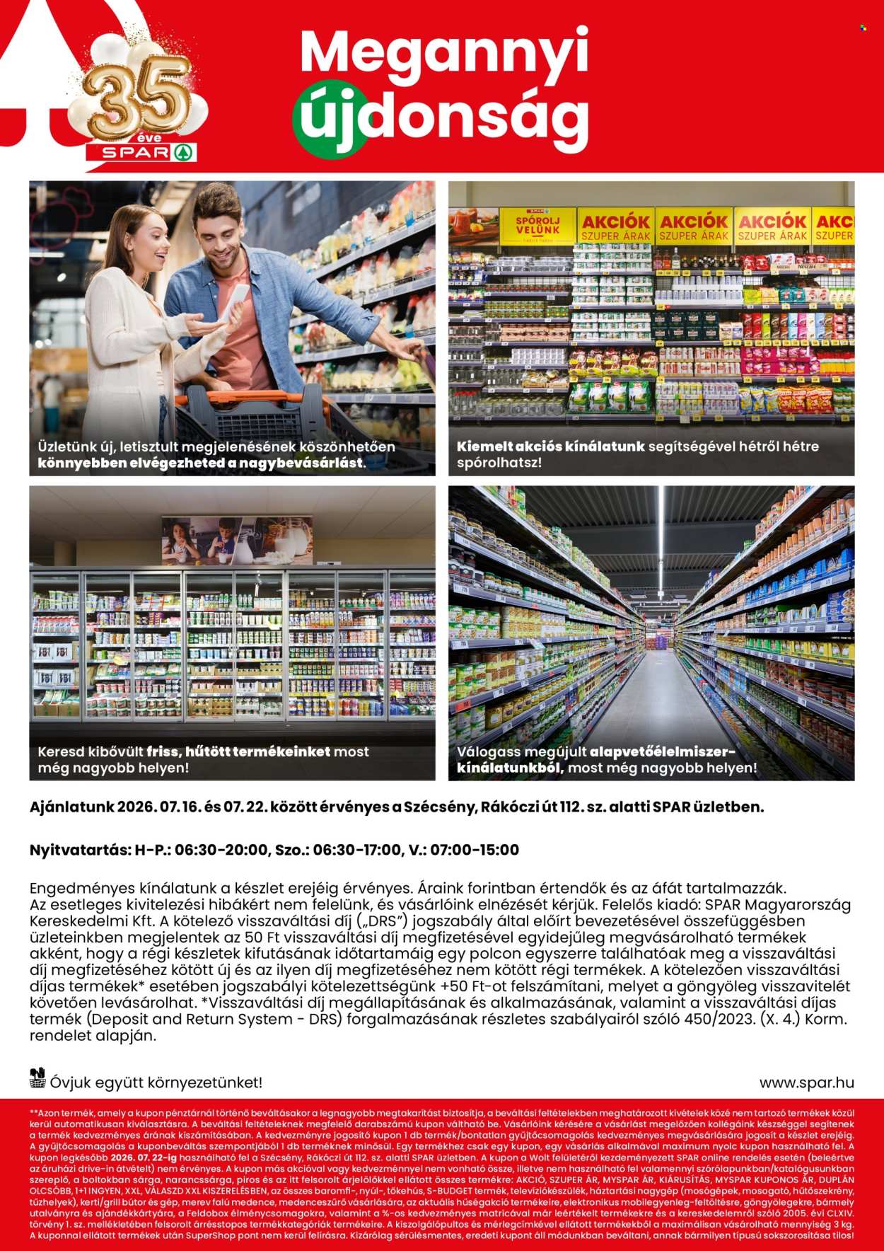 SPAR Szupermarket akciós újságok - 2026.07.16 - 2026.07.22. Oldal 2