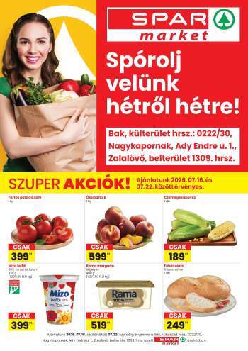 Újság SPAR market - 2026.07.16 - 2026.07.22.