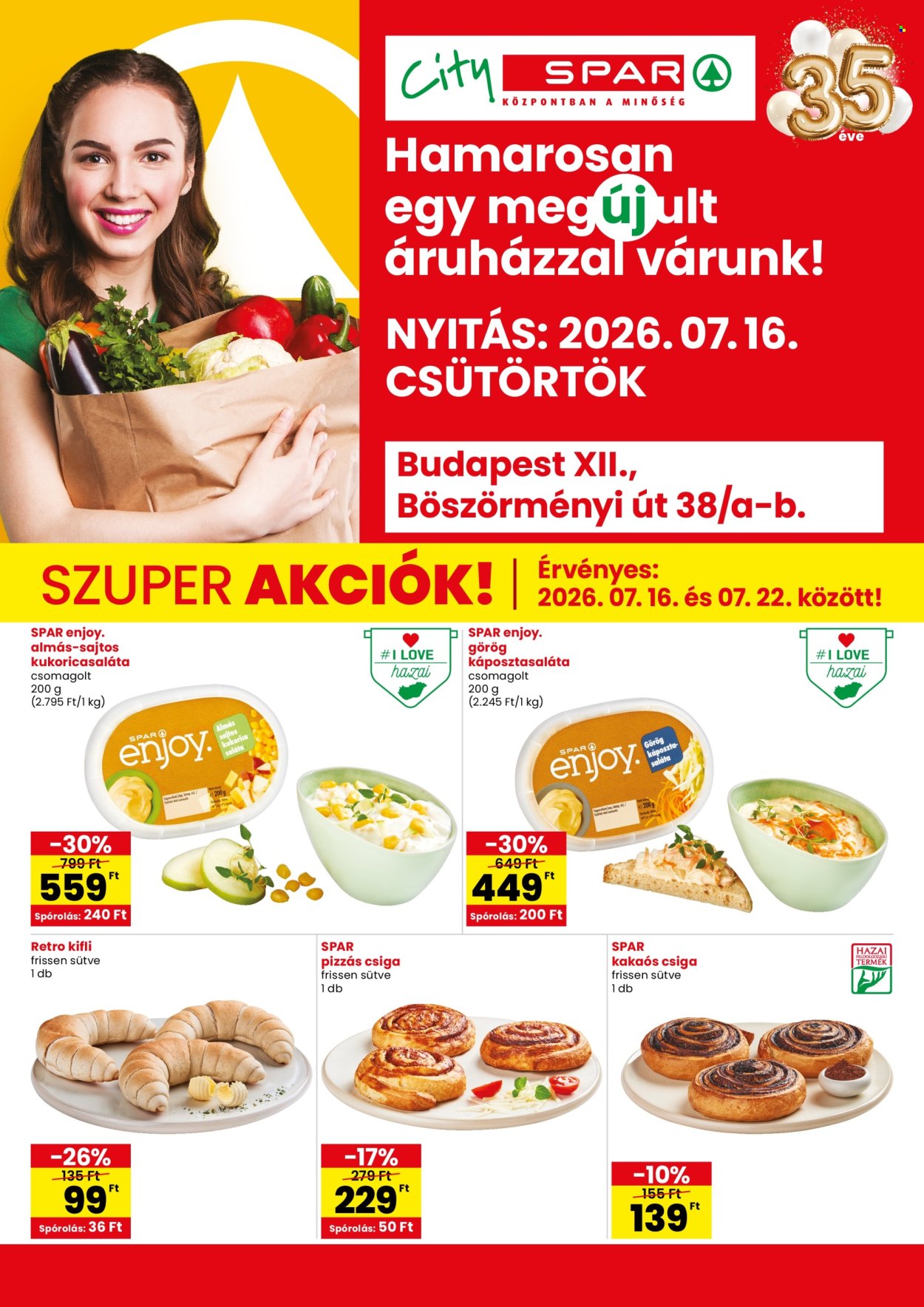 City SPAR akciós újságok - 2026.07.16 - 2026.07.22. Oldal 1
