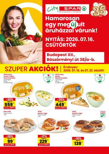 Újság City SPAR - 2026.07.16 - 2026.07.22.