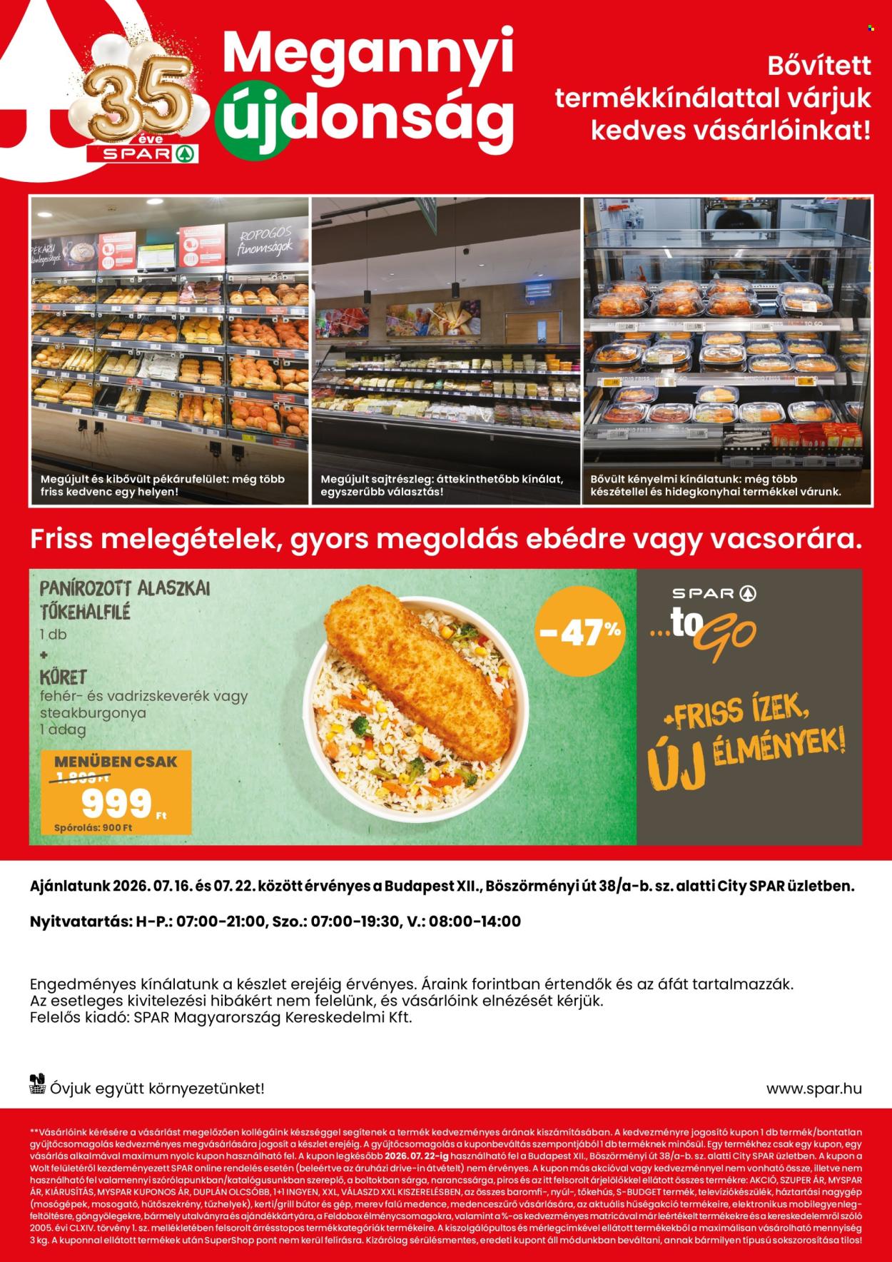 City SPAR akciós újságok - 2026.07.16 - 2026.07.22. Oldal 2