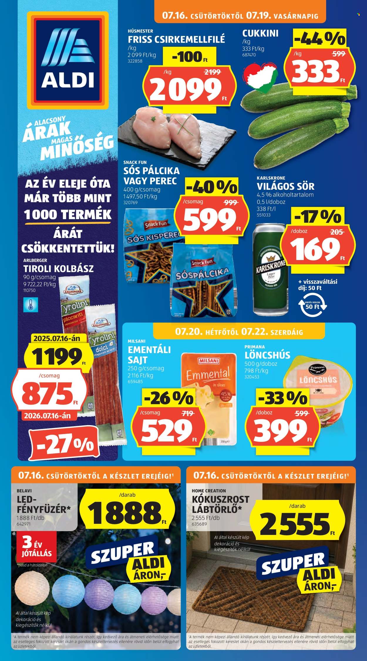 Aldi akciós újságok - 2026.07.16 - 2026.07.22. Oldal 1