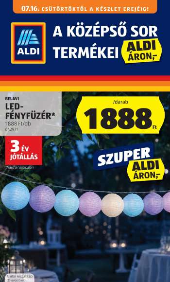 Újság Aldi - 2026.07.16 - 2026.07.22.