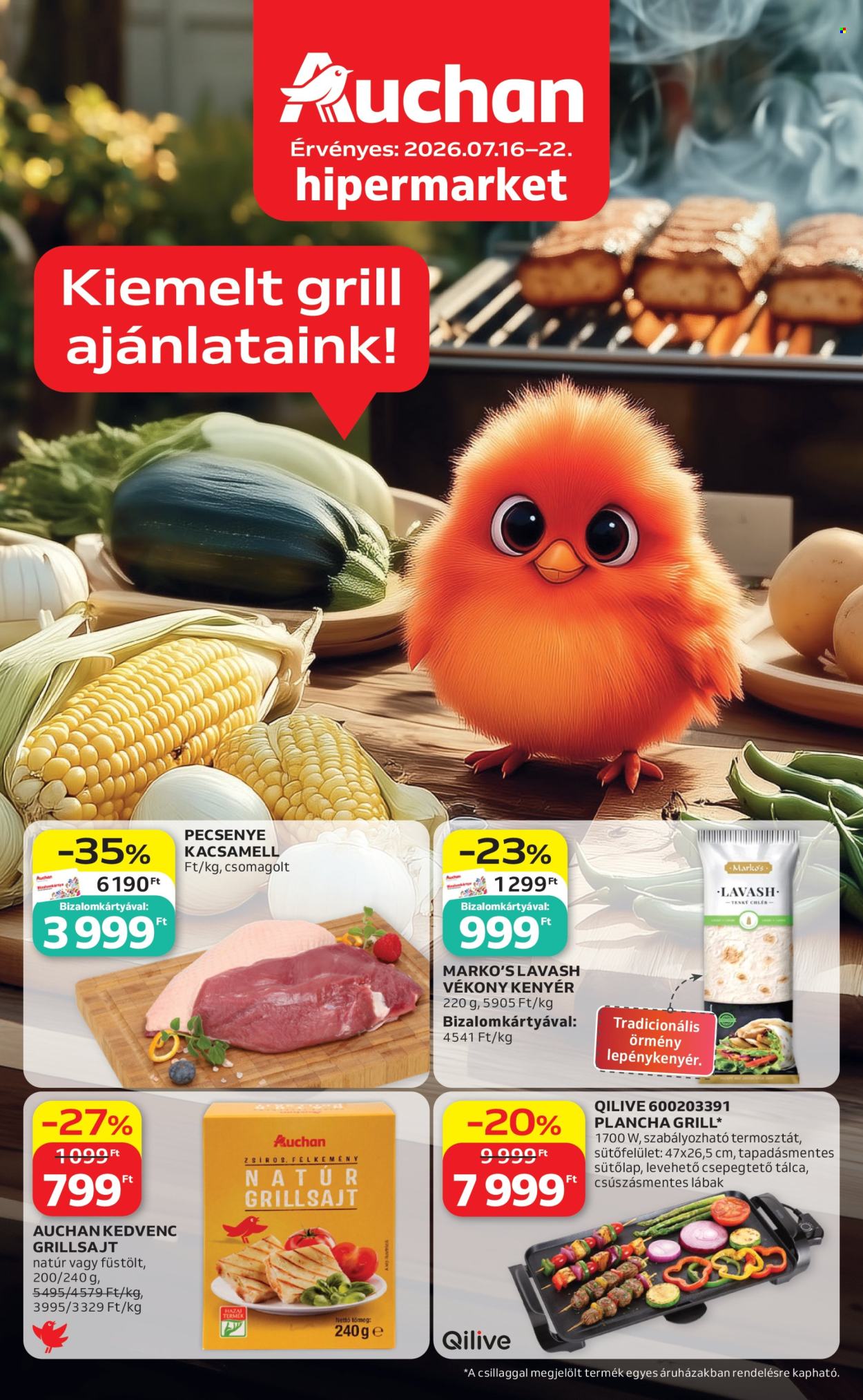 Auchan akciós újságok - 2026.07.16 - 2026.07.22. Oldal 1