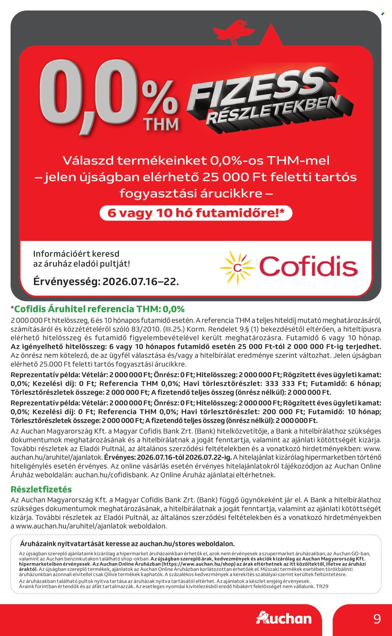 Auchan akciós újságok - 2026.07.16 - 2026.07.22. Oldal 9