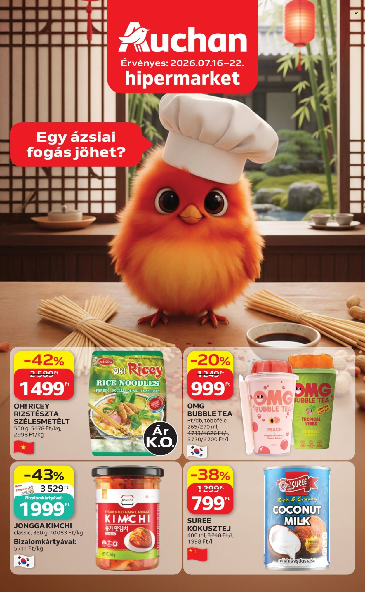 Auchan akciós újságok - 2026.07.16 - 2026.07.22. Oldal 1