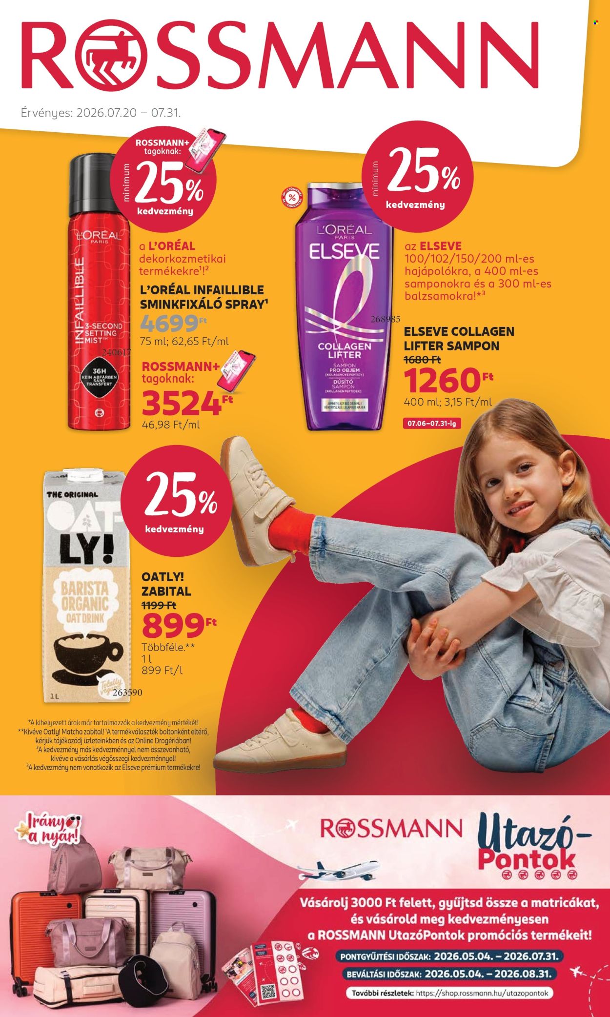 Rossmann akciós újságok - 2026.07.20 - 2026.07.31. Oldal 1
