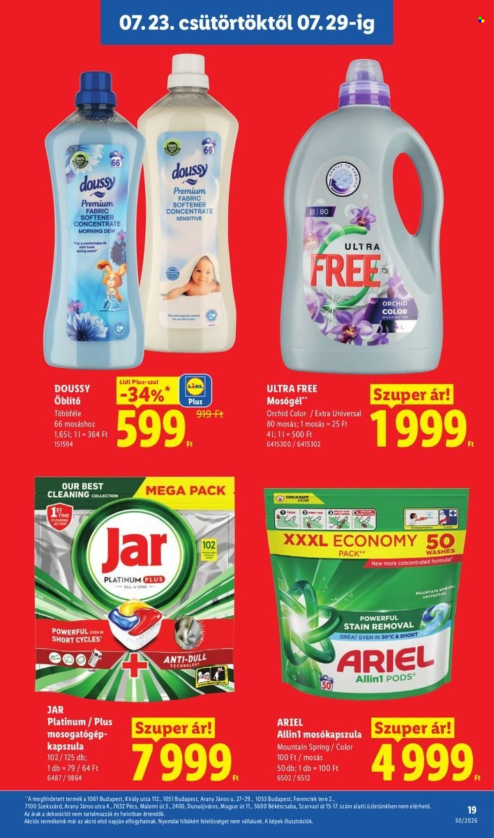 Lidl akciós újságok - 2026.07.23 - 2026.07.29. Oldal 19