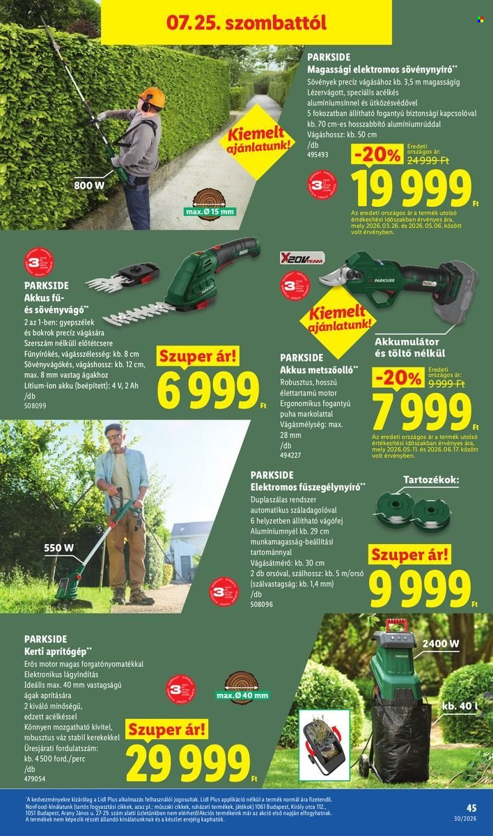 Lidl akciós újságok - 2026.07.23 - 2026.07.29. Oldal 45