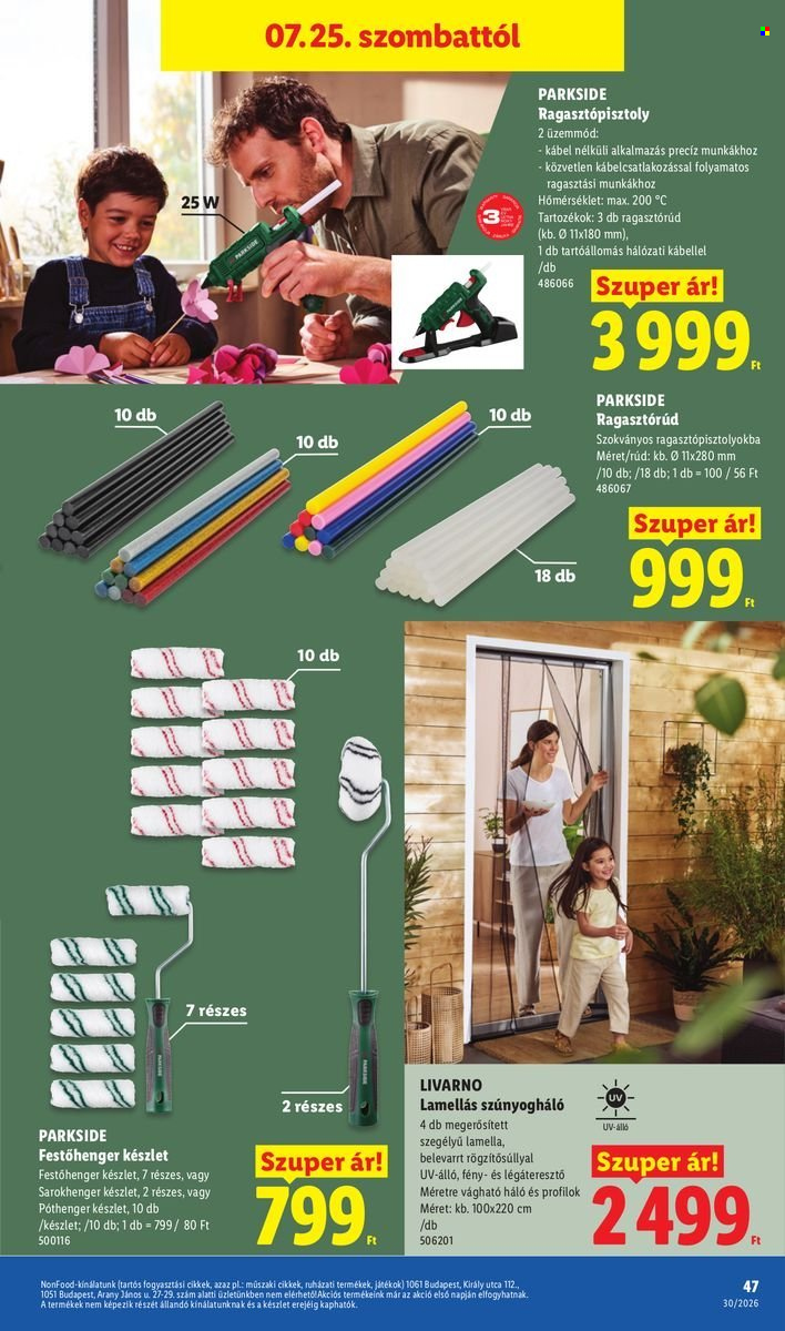 Lidl akciós újságok - 2026.07.23 - 2026.07.29. Oldal 47