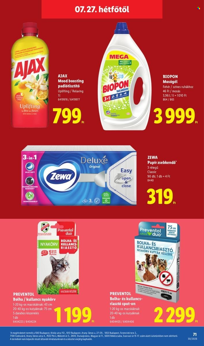 Lidl akciós újságok - 2026.07.23 - 2026.07.29. Oldal 71