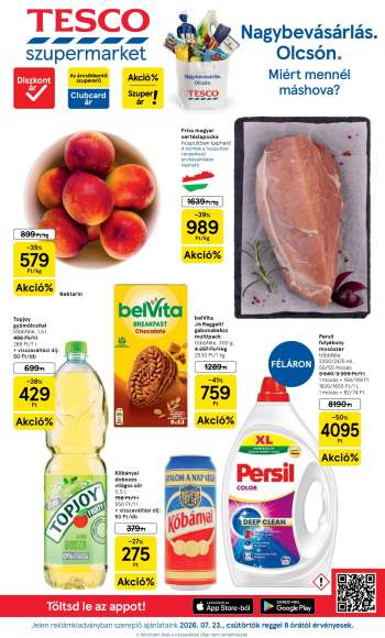 Újság TESCO - 2026.07.23 - 2026.07.29.