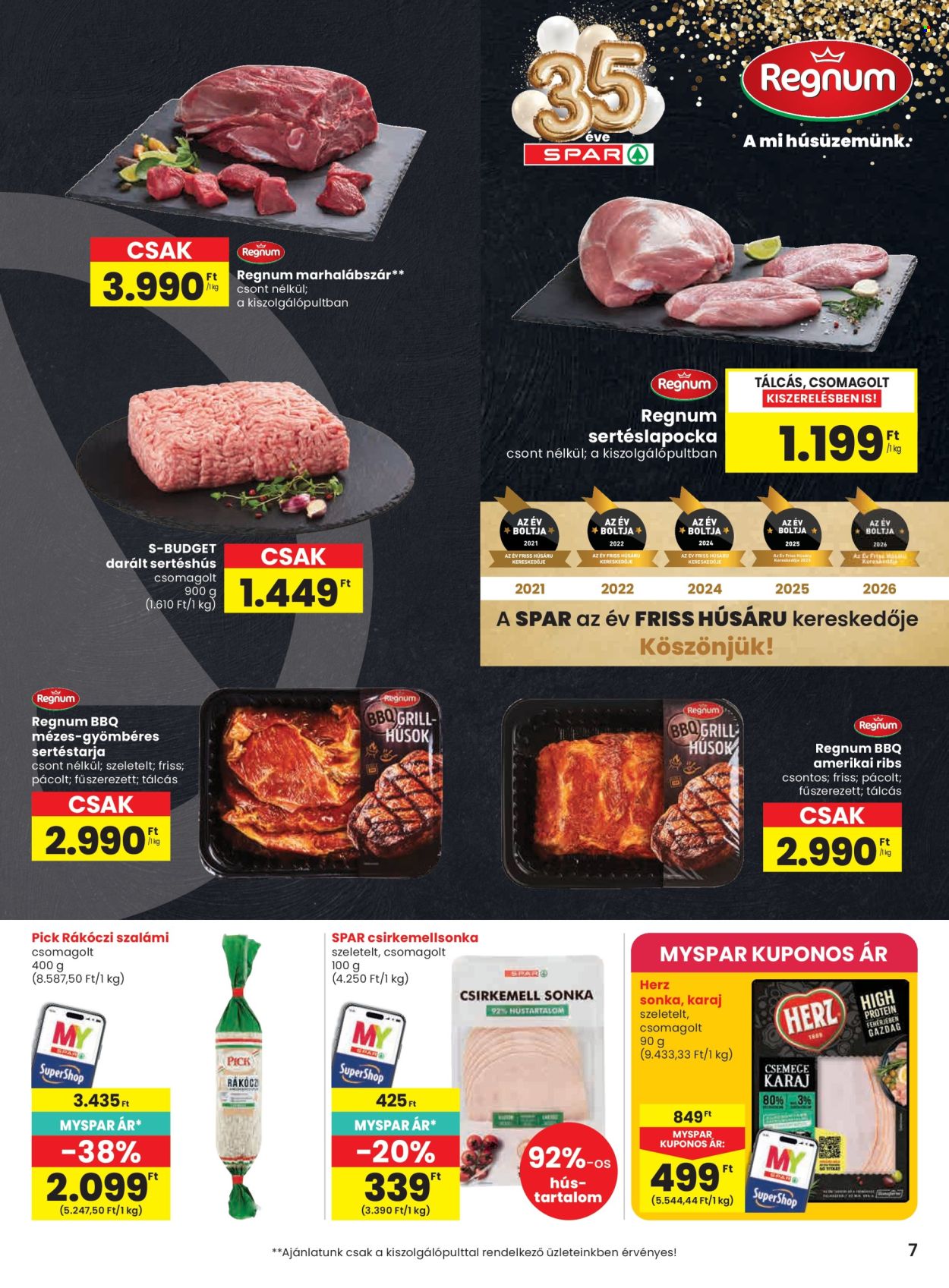 SPAR akciós újságok - 2026.07.23 - 2026.07.29. Oldal 7