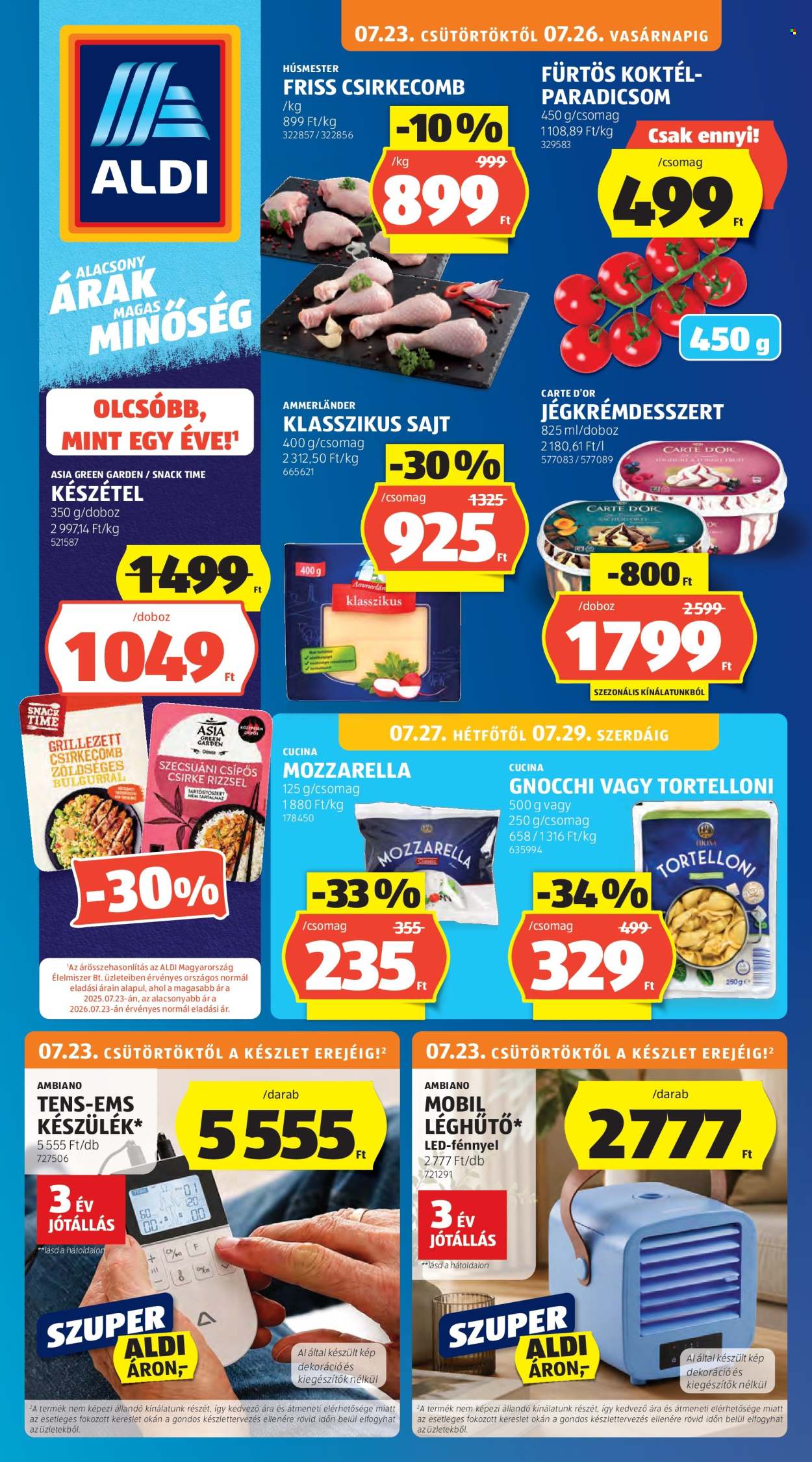 Aldi akciós újságok - 2026.07.23 - 2026.07.29. Oldal 1
