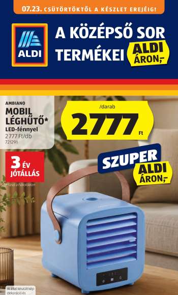 Újság Aldi - 2026.07.23 - 2026.07.29.