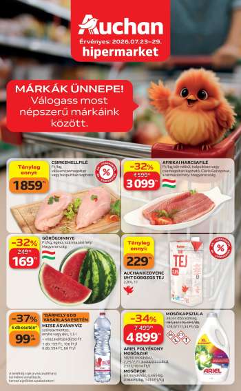 Újság Auchan - 2026.07.23 - 2026.07.29.
