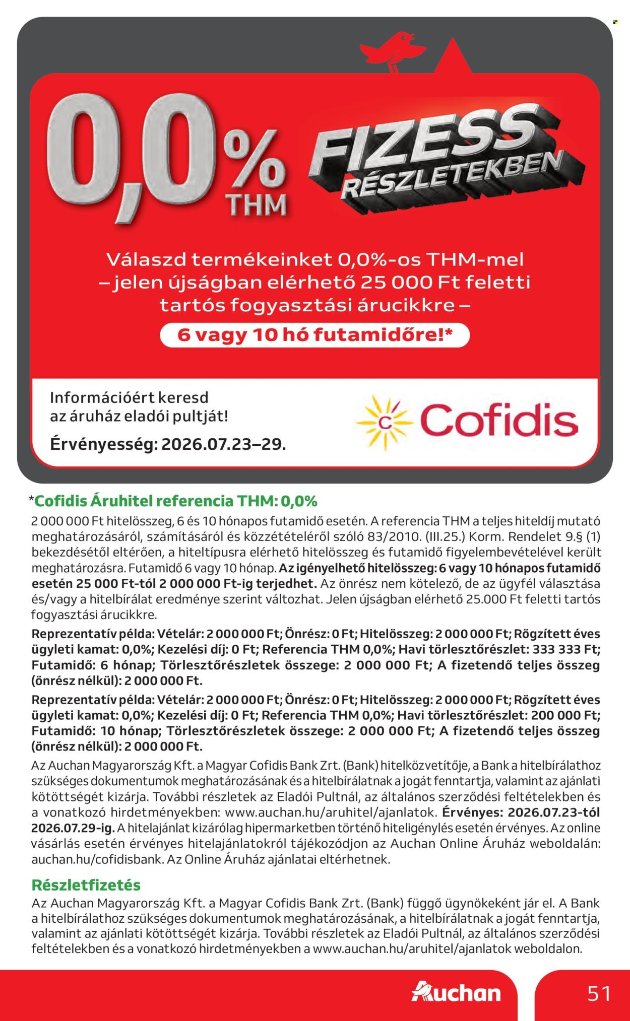 Auchan akciós újságok - 2026.07.23 - 2026.07.29. Oldal 51