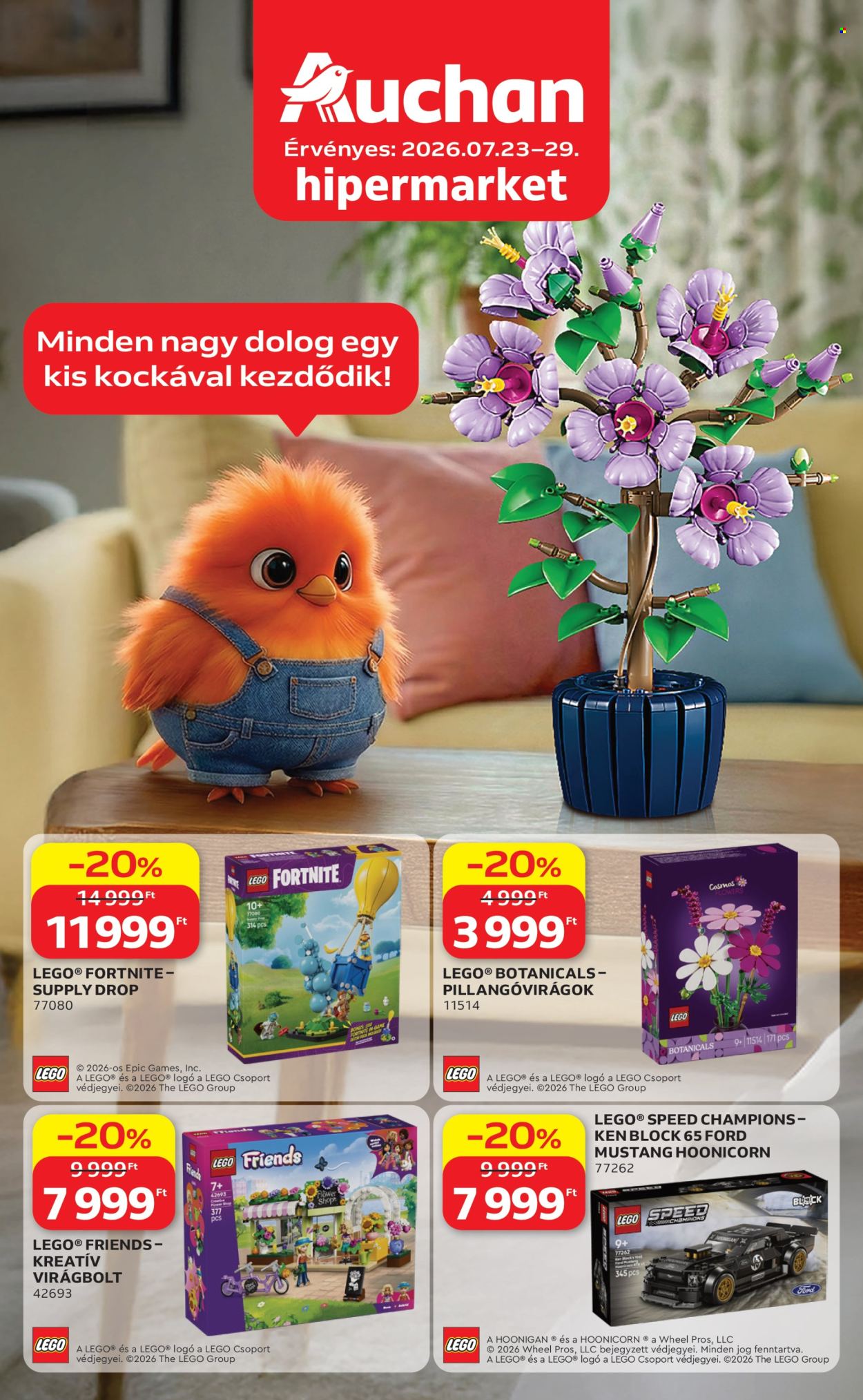Auchan akciós újságok - 2026.07.23 - 2026.07.29. Oldal 1