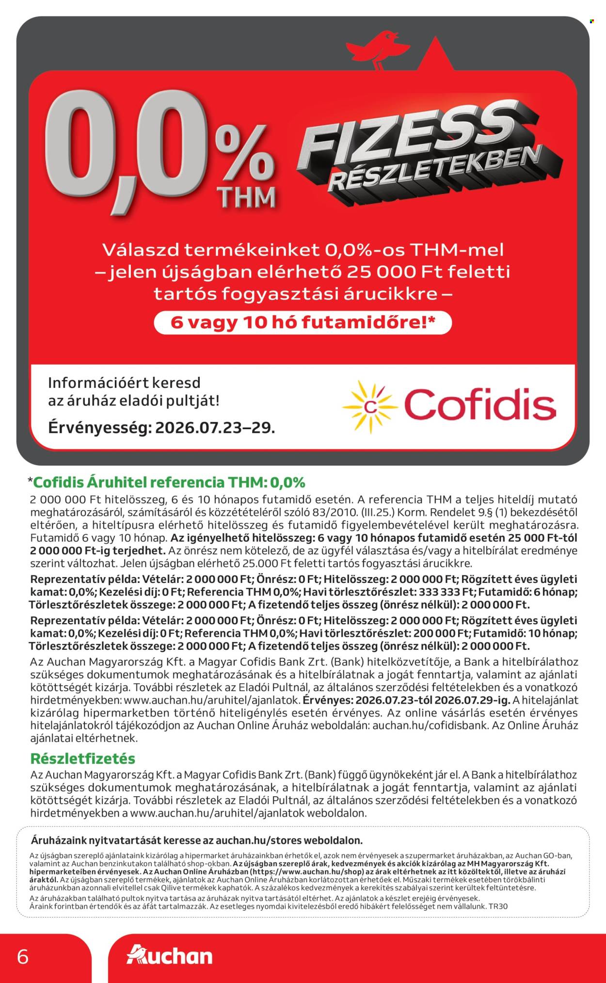 Auchan akciós újságok - 2026.07.23 - 2026.07.29. Oldal 6