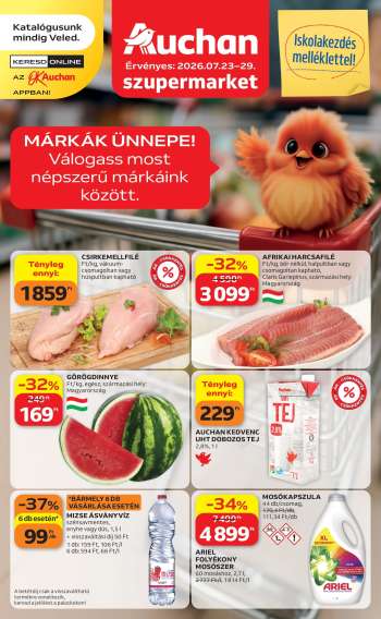 Újság Auchan - 2026.07.23 - 2026.07.29.