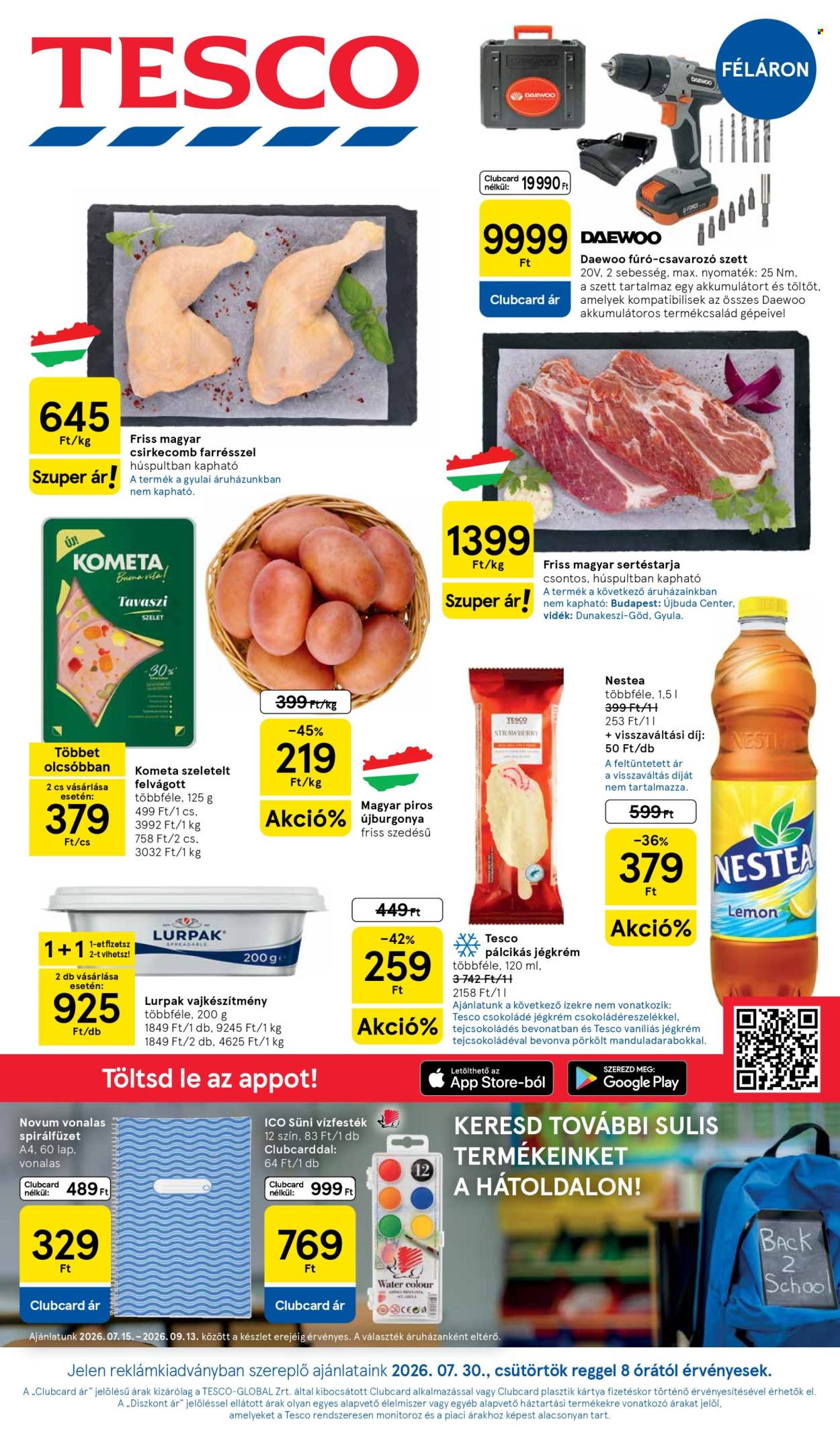 TESCO akciós újságok - 2026.07.30 - 2026.08.05. Oldal 1
