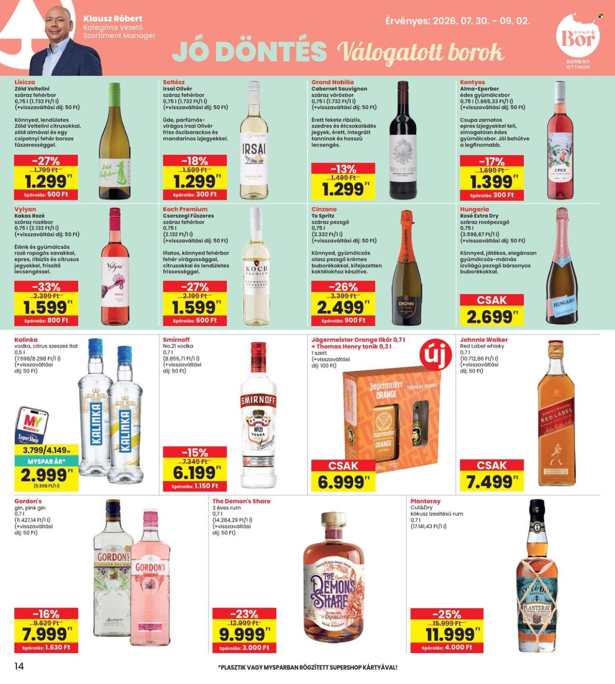 INTERSPAR akciós újságok - 2026.07.30 - 2026.08.05. Oldal 14