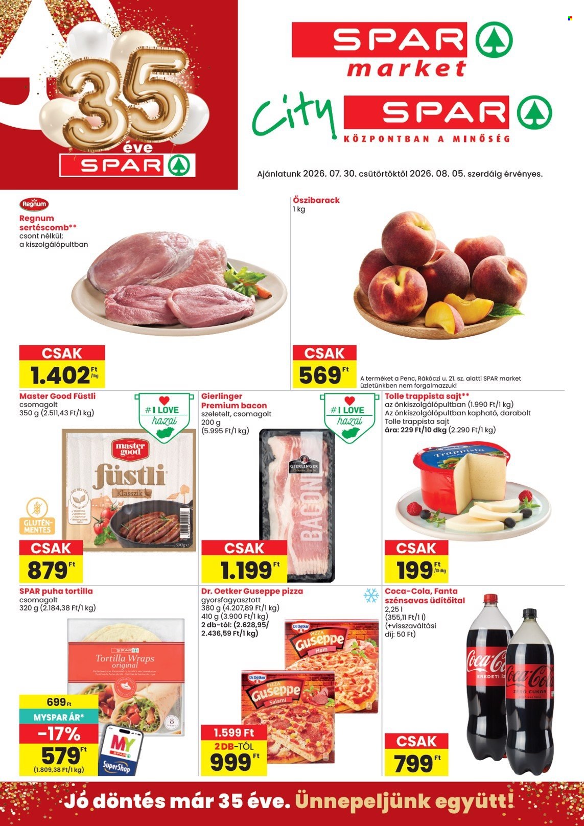 SPAR akciós újságok - 2026.07.30 - 2026.08.05. Oldal 1