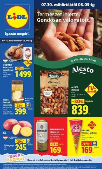 Újság Lidl - 2026.07.30 - 2026.08.05.