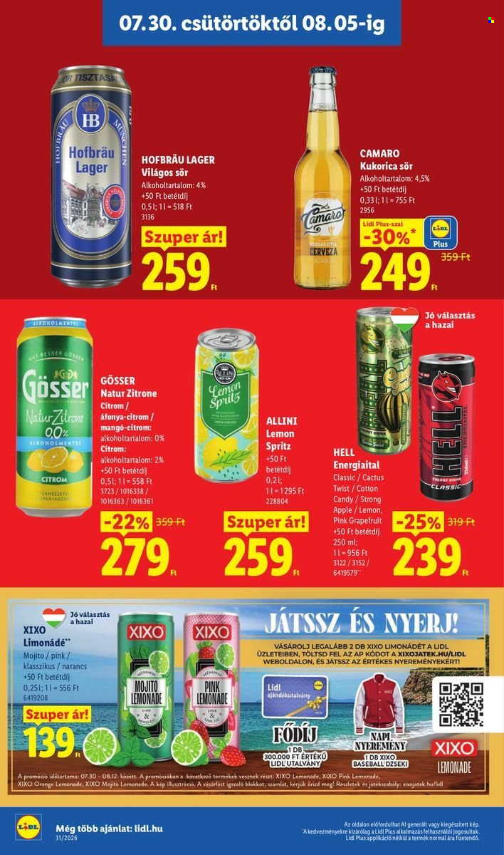 Lidl akciós újságok - 2026.07.30 - 2026.08.05. Oldal 16