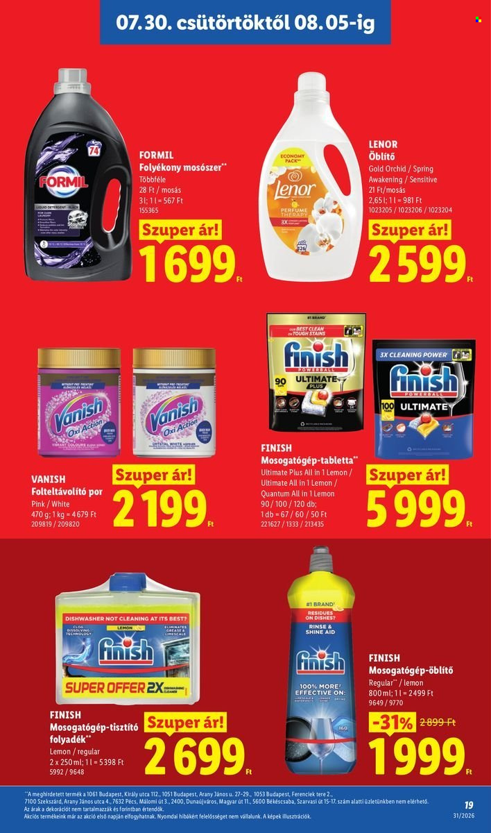 Lidl akciós újságok - 2026.07.30 - 2026.08.05. Oldal 19