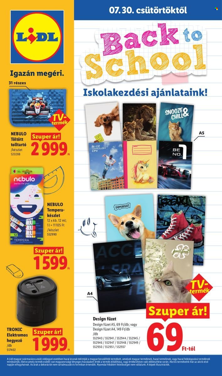 Lidl akciós újságok. Oldal 1