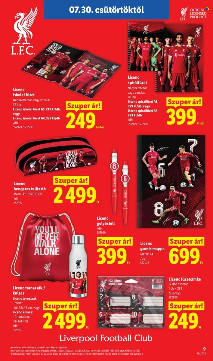 Lidl akciós újságok. Oldal 9