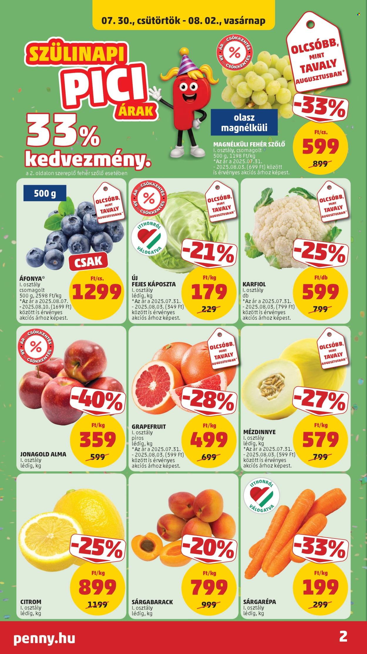 Penny Market akciós újságok - 2026.07.30 - 2026.08.05. Oldal 2