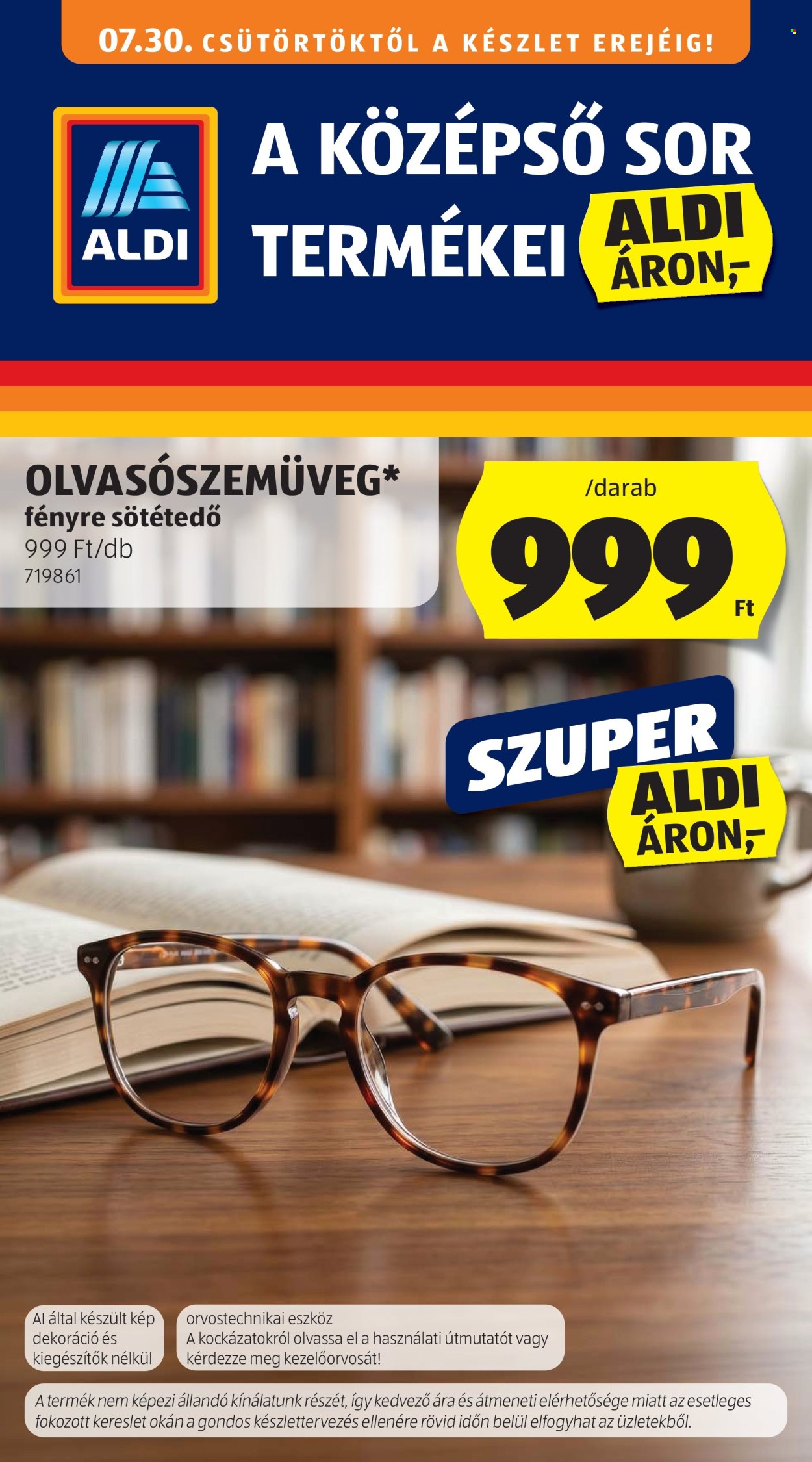 Aldi akciós újságok - 2026.07.30 - 2026.08.05. Oldal 1