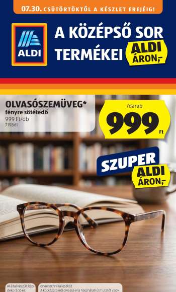 Újság Aldi - 2026.07.30 - 2026.08.05.