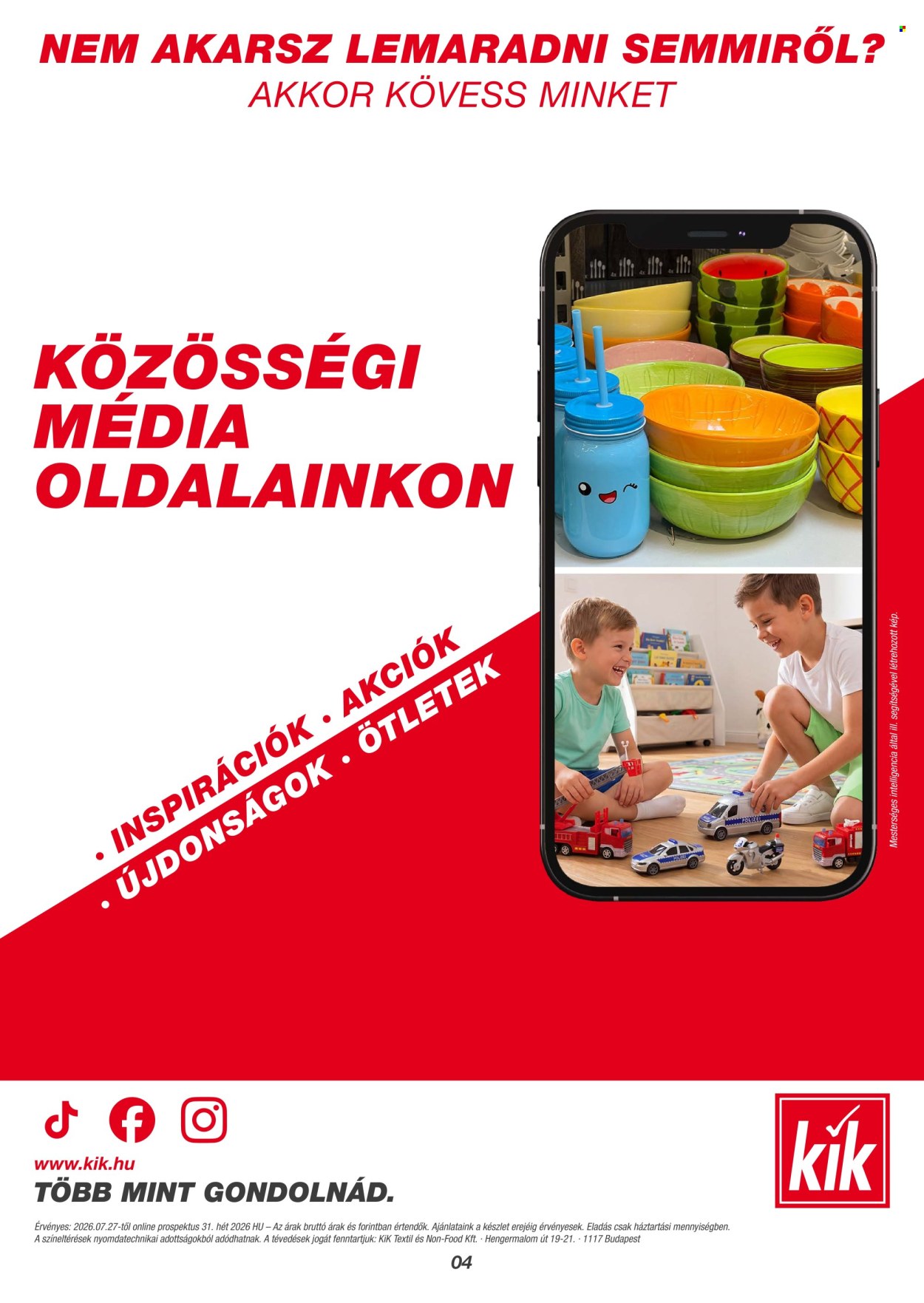 Kik akciós újságok. Oldal 4