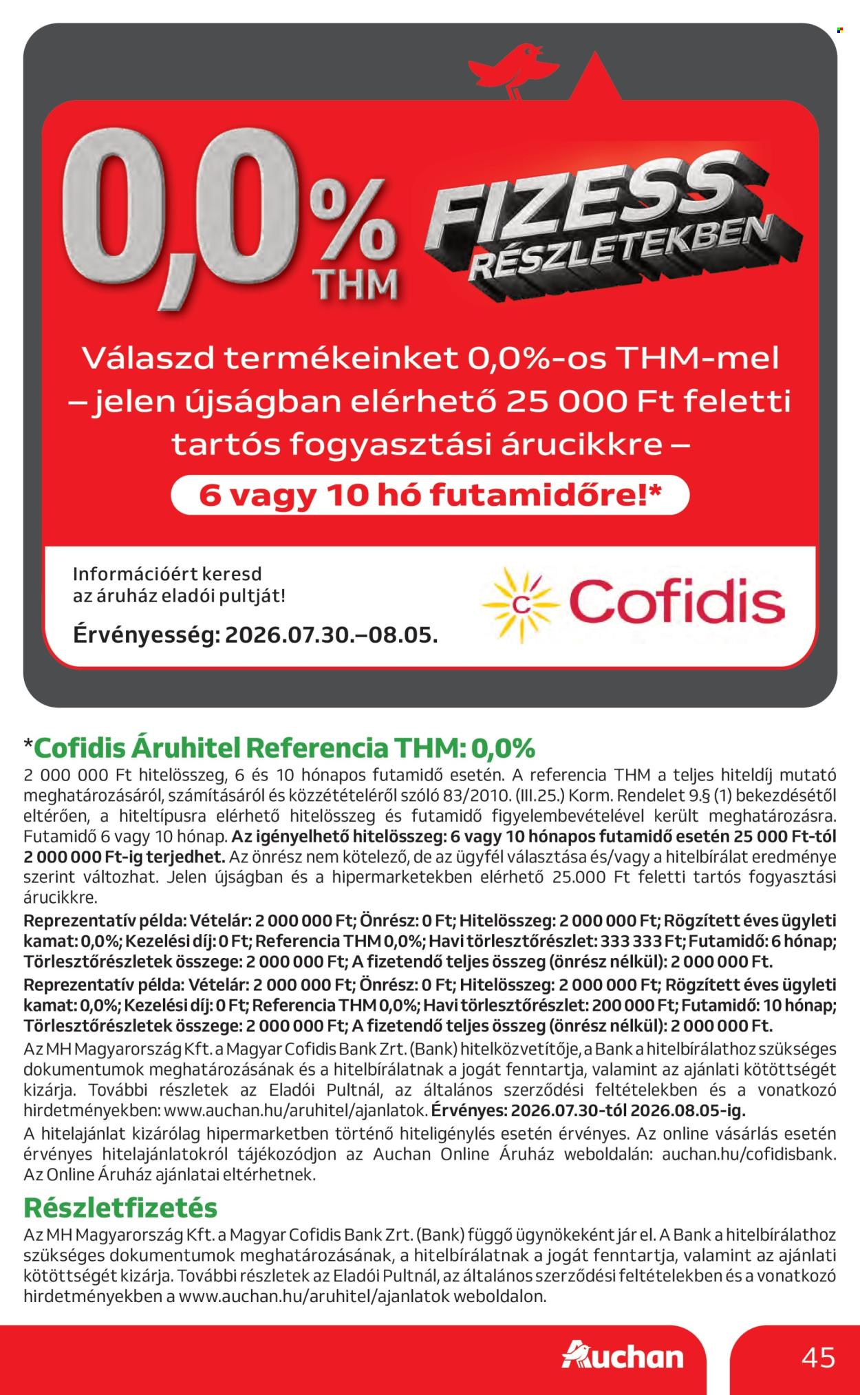 Auchan akciós újságok - 2026.07.30 - 2026.08.05. Oldal 45