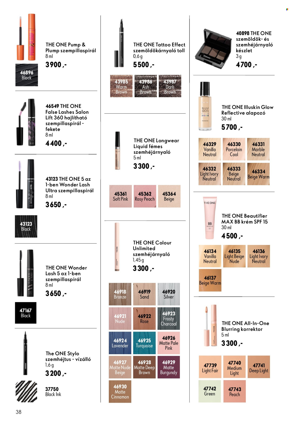 Oriflame akciós újságok - 2026.07.29 - 2026.08.18. Oldal 38
