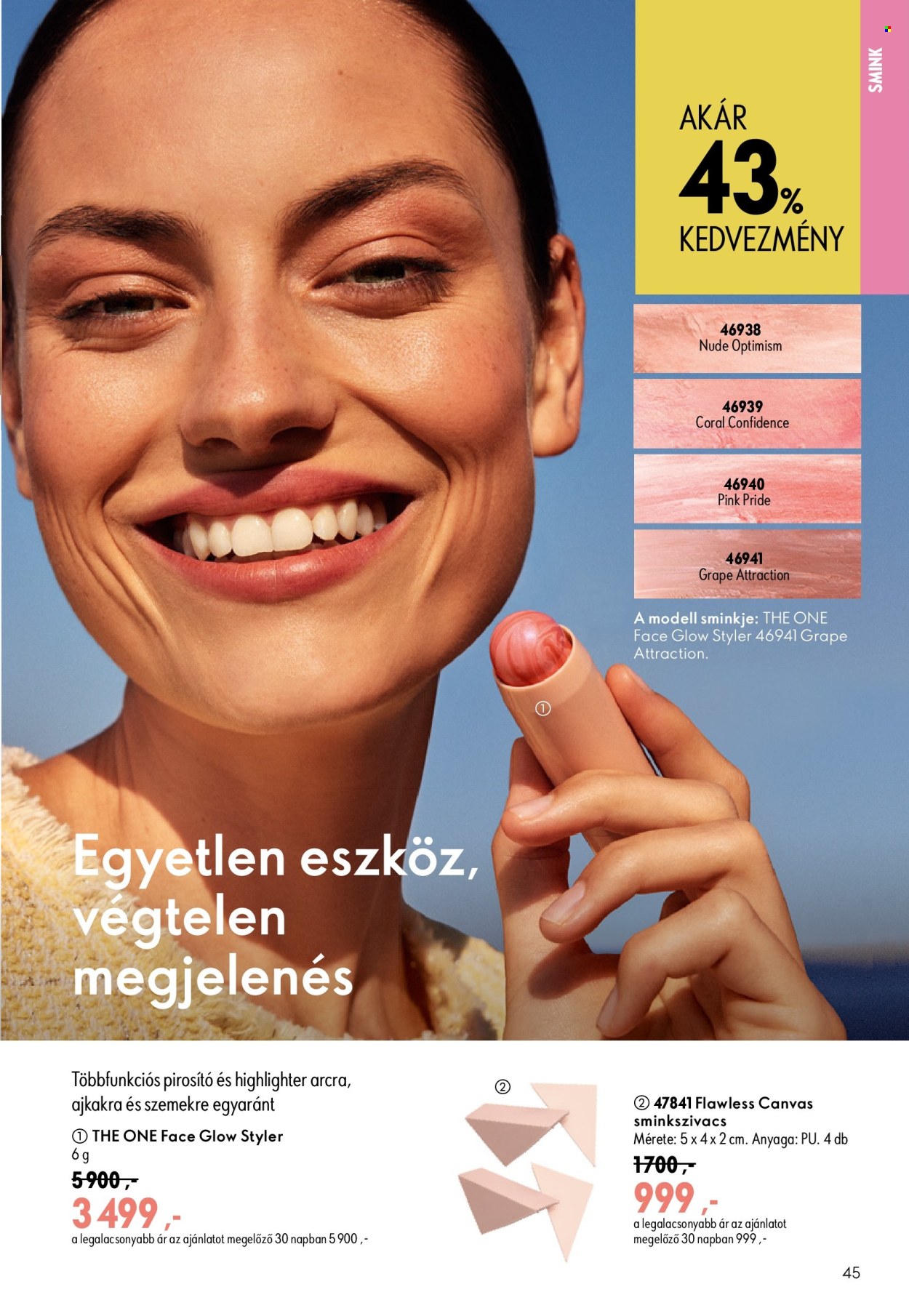 Oriflame akciós újságok - 2026.07.29 - 2026.08.18. Oldal 45