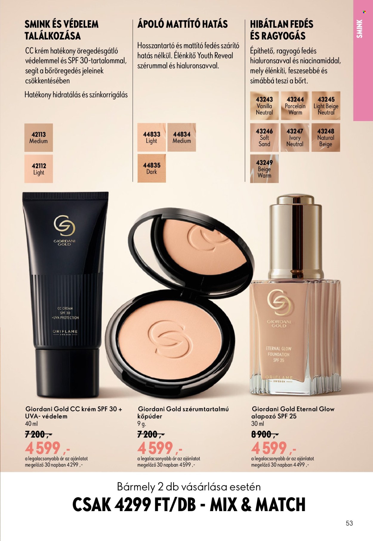 Oriflame akciós újságok - 2026.07.29 - 2026.08.18. Oldal 53