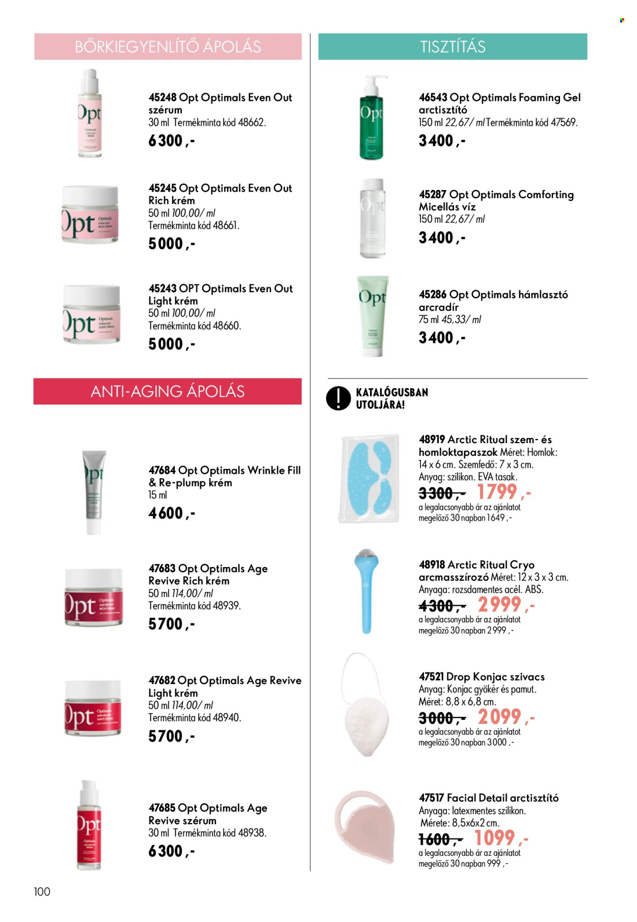 Oriflame akciós újságok - 2026.07.29 - 2026.08.18. Oldal 100