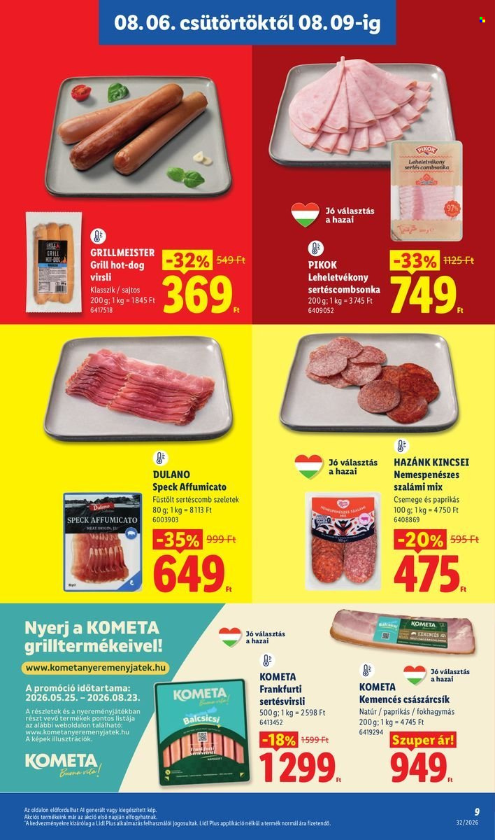 Lidl akciós újságok - 2026.08.06 - 2026.08.12. Oldal 9